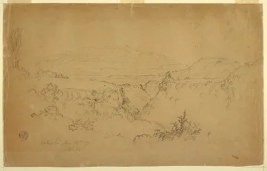Disegno, Vista del Monte Pichincha da Chillo, Ecuador, 26 giugno 1857